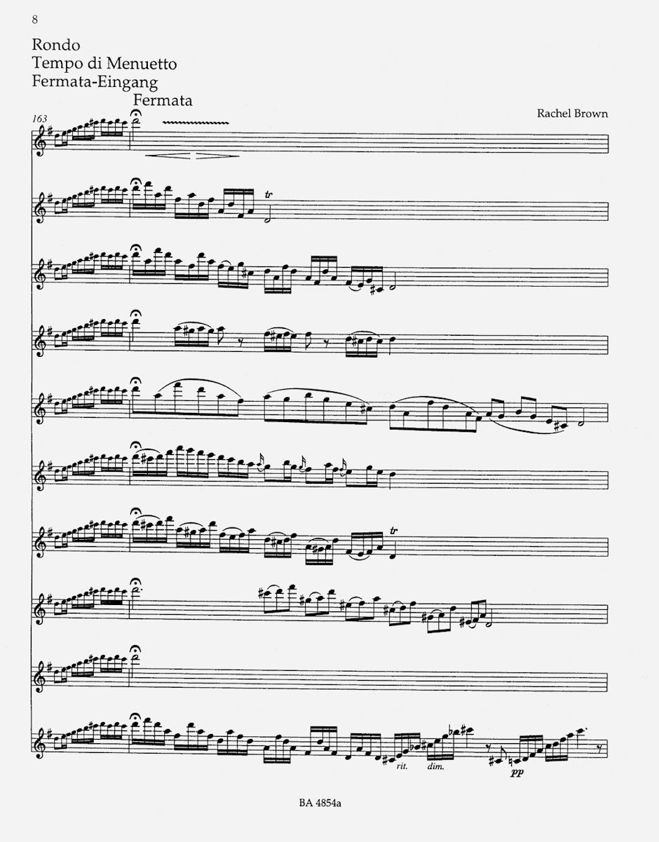 Mozart Concerto for Flute and Orchestra G major K. 313 (285c) - Piano Reduction