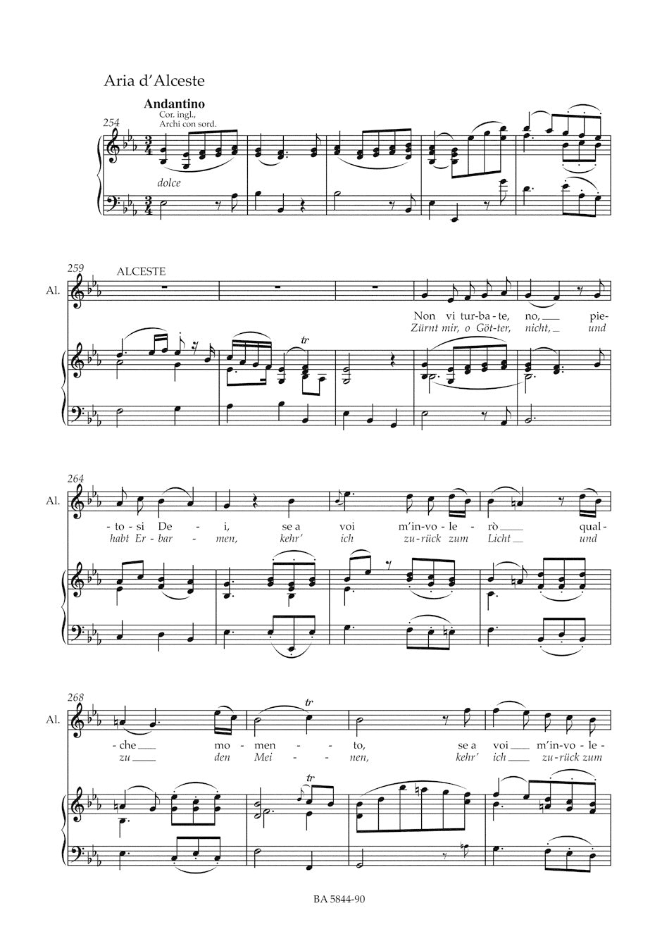 Gluck Alceste -Tragedia per musica in three acts- (Vienna version 1767)