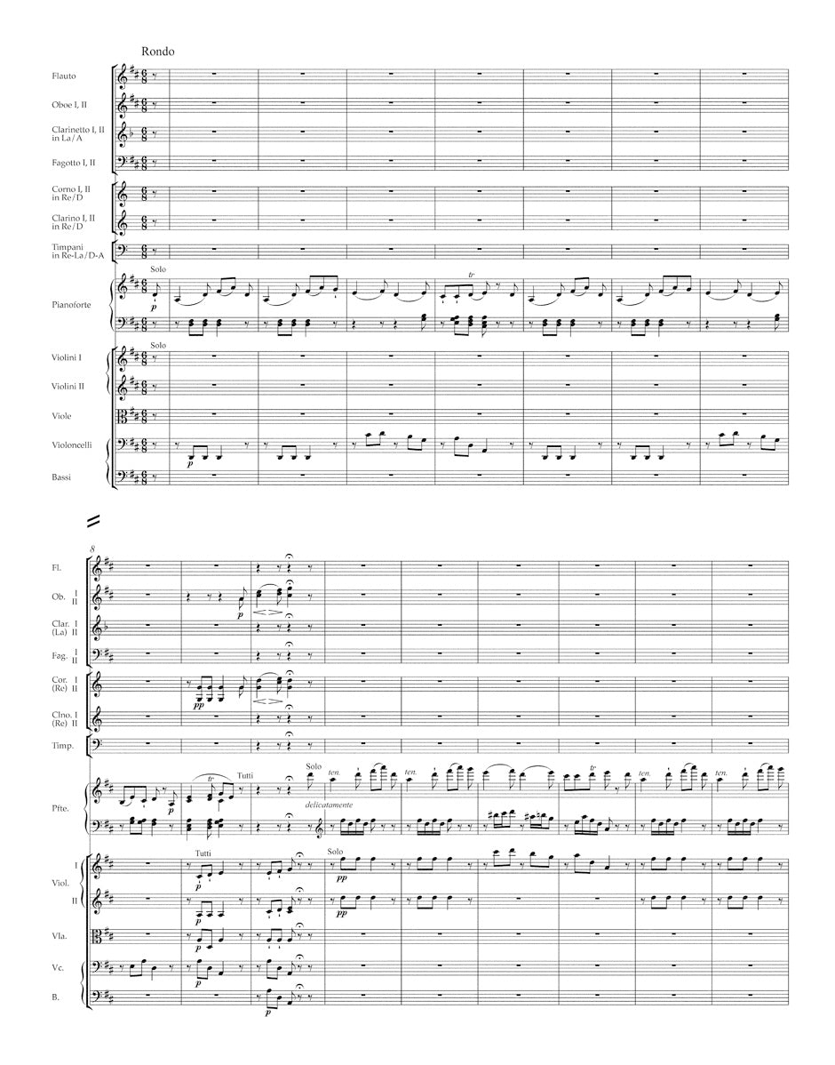 Beethoven Concerto for Pianoforte and Orchestra D major op. 61 (after the Violin Concerto)