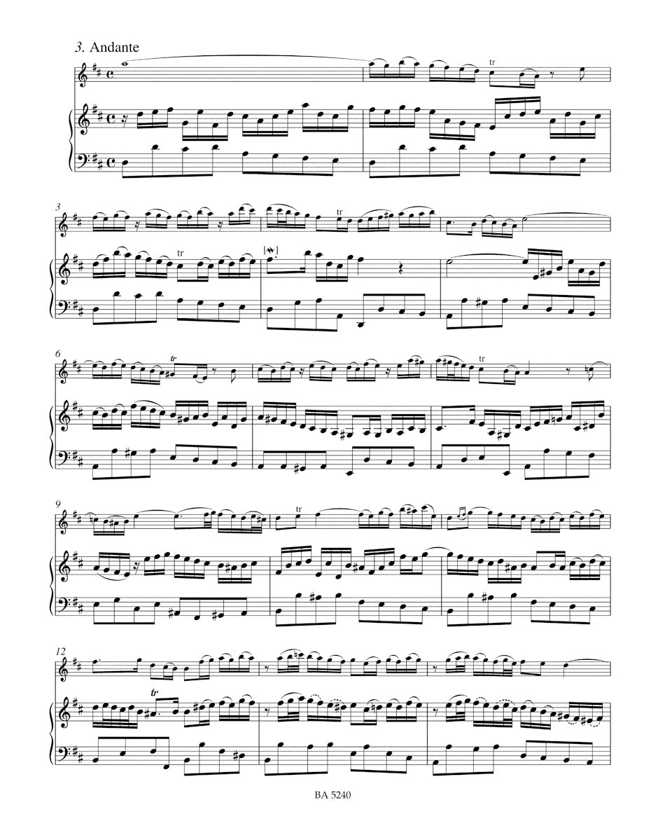 Bach Six Sonatas for Violin and Obbligato Harpsichord BWV 1014-1019