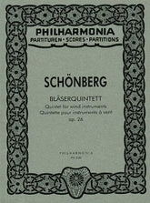 Schoenberg Wind Quintet Op. 26 Study Score