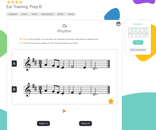 Four Star Sight Reading Preparatory Level B