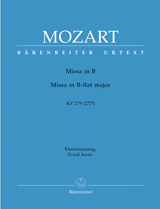 Mozart Mass in B flat major K275