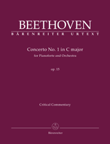 Beethoven Piano Concerto #1 C op. 15 - Critical Commentary
