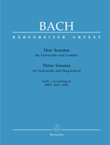 Bach Three Sonatas for Violoncello and Harpsichord (according to BWV 1027-1029)