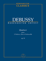 Debussy String Quartet for 2 Violins, Viola and Violoncello op. 10