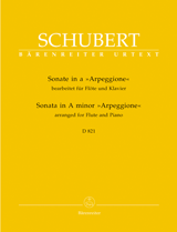 Schubert Piano Sonata a minor D 821 "Arpeggione" arranged for Flute and Piano