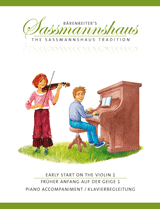 Sassmannshaus: Early Start on the Violin - Volume 1 (Piano Accompaniment)