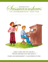 Sassmannshaus - Early Start on the Violin, Volume 1 Piano Accompaniment