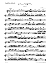Telemann Konzert für Blockflöte, Querflöte, zwei Violinen, Viola und Basso continuo e-Moll TWV 52:e1