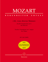 Mozart "Ah, vous dirai-je Maman" KV 265 (300e) -Zwölf Variationen in C für Klavier-