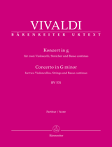 Vivaldi Concerto for 2 Violoncellos, Strings and Basso continuo in G minor RV 531