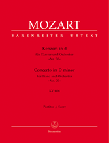 Mozart Concerto for Piano and Orchestra No 20 D minor K. 466 Full Score