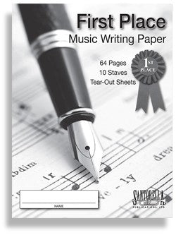 First Place 10 Stave Manuscript Book