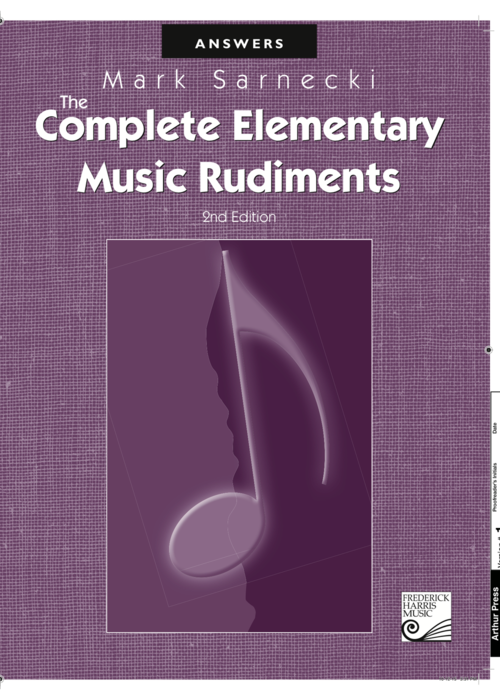 The Complete Elementary Music Rudiments Answer Book OUT OF PRINT