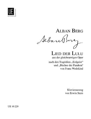 Berg Lulu's Song for coloratura soprano and piano