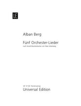 Berg: 5 Orchestral Songs for medium voice and piano, op. 4