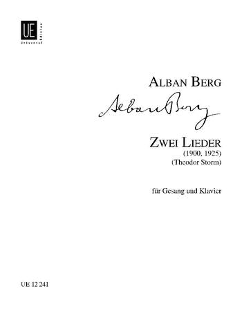 Berg: 2 Songs for voice and piano