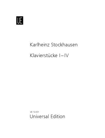 Stockhausen: Piano Pieces 1-4