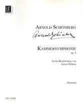 Schoenberg Chamber Symphony Op. 9 Arr. Webern Parts