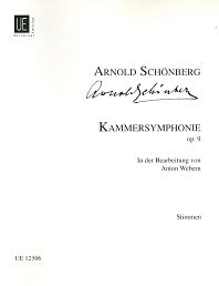 Schoenberg Chamber Symphony Op. 9 Arr. Webern Parts