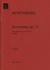 Schoenberg Erwartung Op. 17 Study Score