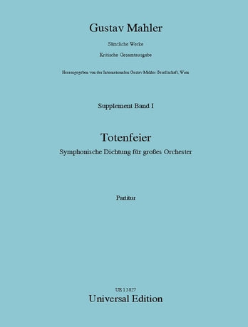 Mahler Totenfeier (Funeral Rites)