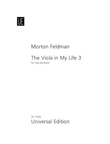 Feldman The Viola in My Life III for viola and piano