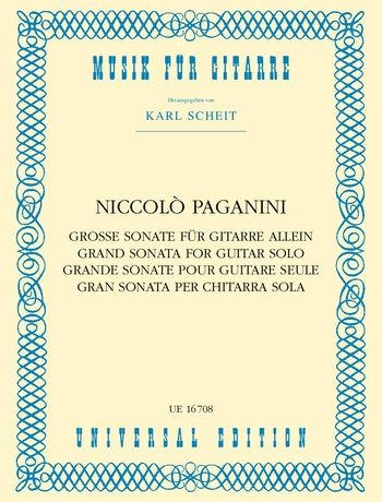 Paganini: Grand Sonata for guitar