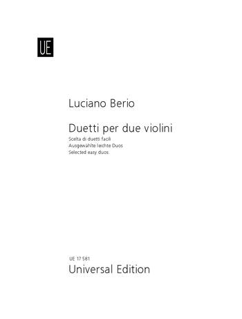 Berio Selected Easy Duets
