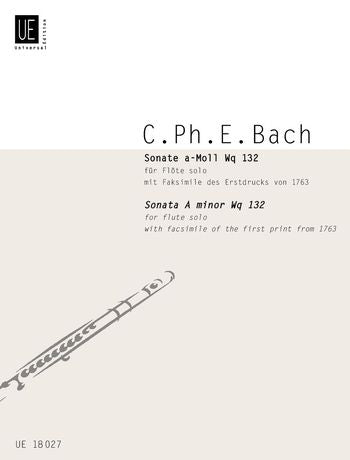 C.P.E. Bach Sonata  A minor for flute Wq. 132