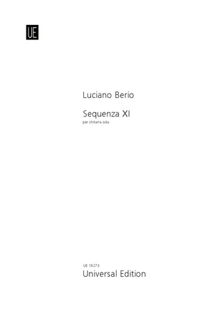 Berio Sequenza XI for guitar