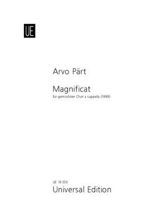 Pärt: Magnificat for mixed choir (SATB) a cappella