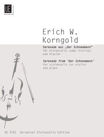 Erich Wolfgang Korngold: Serenade from "Der Schneemann" for cello (violin) and piano