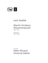 Janacek Miniatures for Piano Vol. 1 - Intimate Sketches
