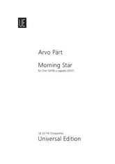 Pärt: Morning Star for mixed choir - SATB a cappella