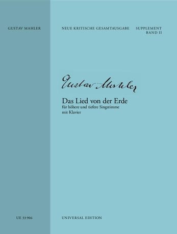 Mahler: Das Lied von der Erde for high and low voice and piano