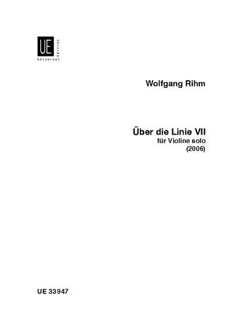 Wolfgang Rihm: Über die Linie VII for violin