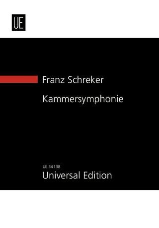 Schreker Chamber Symphony for 7 wind Instruments, 11 strings, harp, celeste, harmonium, piano, timpani and percussion
