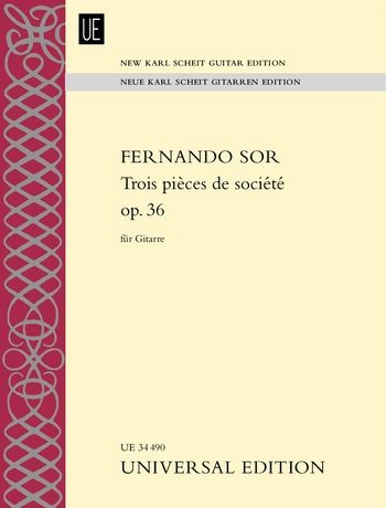 Fernando Sor: Trois pièces de société for guitar - op. 36
