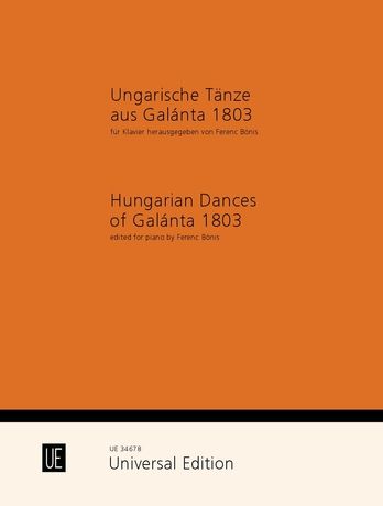 Anonymus: Dances from Galánta for piano