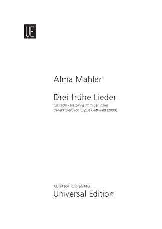 Alma Mahler Three Early Songs
