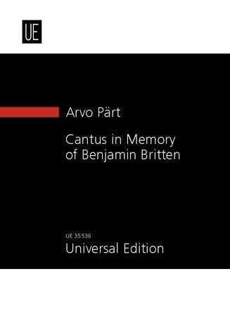 Pärt Cantus in Memory of Benjamin Britten