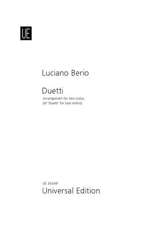 Berio: Duetti for 2 violas