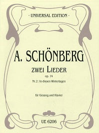 Schoenberg Op. 14 No. 2 In Diesen Wintertagen