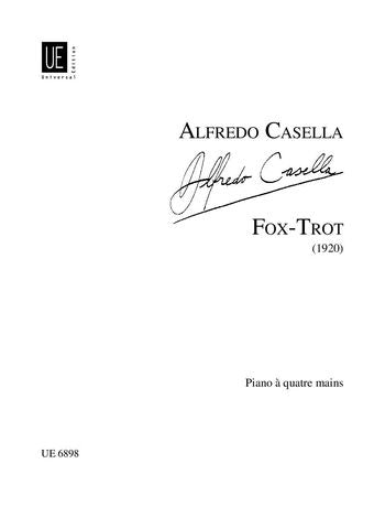 Casella Fox-Trot for piano 4 hands