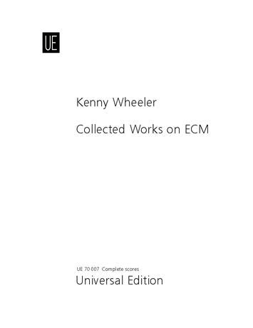 Wheeler Collected Works on ECM for orchestra Full Score