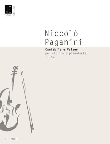 Paganini: Cantabile and Waltz for violin and piano