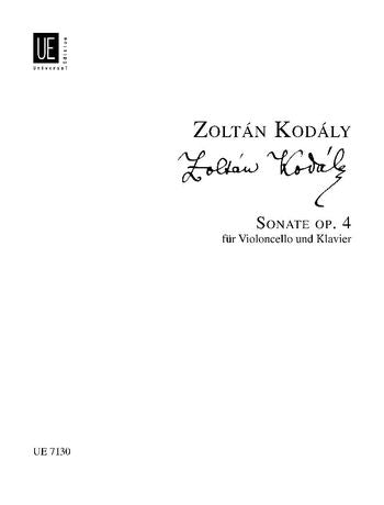 Kodály Sonata for cello and piano - op. 4