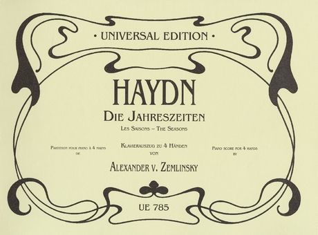 Haydn the Seasons for piano 4 hands Hob. XXI:3